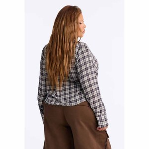Camisa a cuadros de manga larga estilo boxy personalizada, 100% algodón, informal, para hombre, de verano, con botones, corta, al por mayor, a cuadros negros, MOQ bajo - Product Image 3
