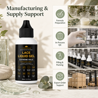 Gel Liquide Fixant Fort Anti-Frisottis pour Perruques à Dentelle Marques de Distributeurs (Private Label)