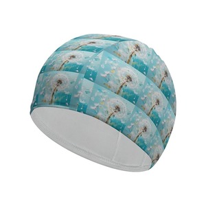Bonnet de bain imprimé unisexe, coloré, en polyester, ajustement élastique, design imperméable - Product Image 5