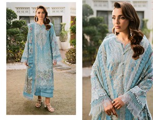 Pure Cotton Salwar Kameez Midi Length Heavy Patch Embroidery for <b>Party</b> Wedding Diwali & <b>Prom</b> - Product Image 5