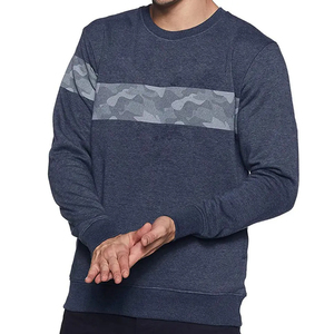 Sudadera de Camuflaje para Hombre, Cuello Redondo, Corte Regular, Tejido de Poliéster y Algodón, Estilo Casual para Otoño - Product Image 1