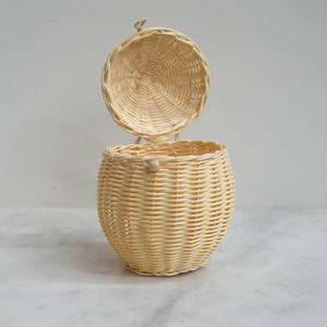 Good price <b>small</b> egg shaped bag lovely kids easter basket natural <b>handbag</b> toys for children play - Product Image 3