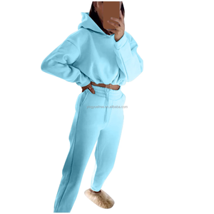Conjunto Deportivo de Dos Piezas para Mujer 2026, Sudadera con Capucha y Pantalones Joggers de Algodón - Product Image 5