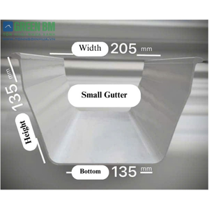 Gouttière en PVC de qualité supérieure, style moderne, étanche, pour drainage des eaux de toiture, fournisseur Vietnamien fiable et durable, OEM ODM - Product Image 5