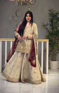 Nueva Colección de Moda, Conjunto de Dupatta Plazzo Elástico, Reversible, Antiarrugas y de Secado Rápido para Mujer, Corte Regular, para Todas las Temporadas - Product Image 2