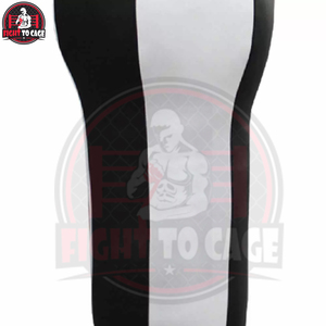 Saco de Boxeo de Cuero Negro y Blanco Duradero para Uppercut, Relleno de EPE de Alta Resistencia, Ecológico y Personalizable, Venta al por Mayor - Product Image 3