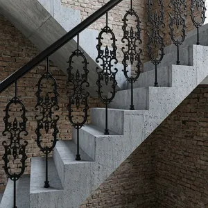 Barandilla de Hierro Premium con Diseño Decorativo Elegante para Escaleras, Balcones, Jardines, Viviendas Residenciales y Edificios Comerciales - Product Image 6