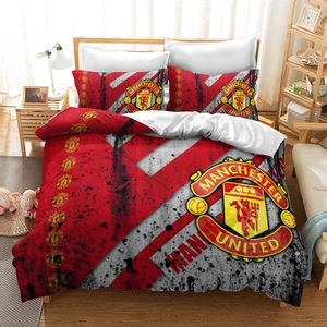 OEM/ODM Popular Team Logo <strong>Duvet</strong> <strong>Cover</strong> 3D Printing Polyester 3pcs Pillowcase Home Textile Bedding Set - Product Image 6