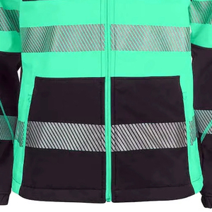 Industrial High Visibility with <b>Reflective</b> Tape and Front Full Zipper Durable Lightweight and Comfortable Design Safety <b>Jacket</b> - Product Image 3
