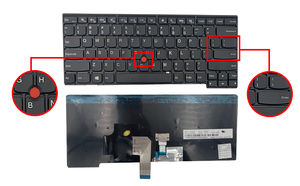 อะไหล่แล็ปท็อปคีย์บอร์ดไร้สายแบบ capacitive ps/ 2 US สำหรับ Lenovo ThinkPad E15 Gen 1 E15 Gen 2 20T8 20T9 20TD - Product Image 4