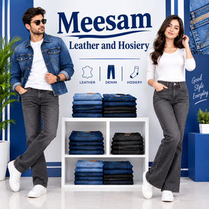 Jeans de Mezclilla para Hombre, Corte Recto, Cintura Alta, Algodón, Lavado a la Piedra, Corte Regular, Estilo Casual Otoñal - Product Image 1