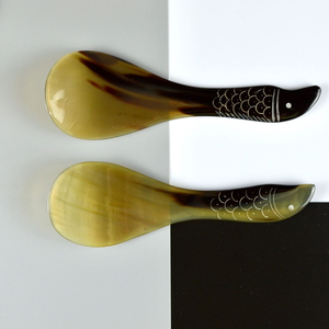 Latest look Horn Salad Servers Horn Spoon Handmade From Natural Buffalo Horn at affordable price range - Product Image 4