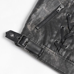 Men's Fashion Black <b>Gothic</b> Punk Studded Stand Collar Waistcoat Casual Vest Top Sell 2026 - Product Image 6