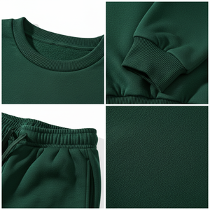 ชุดวอร์มลำลองผู้ชาย ผ้าฝ้าย เสื้อสเวตเชิ้ต กางเกงจ็อกเกอร์ รับผลิตโลโก้สั่งทำ แบรนด์ส่วนตัว - Product Image 5