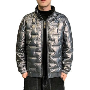 Men's Winter Casual Puffer <b>Jacket</b> Waterproof Breathable Long-Sleeved Windproof Embroidered Customizable High Quality Wholesale - Product Image 1