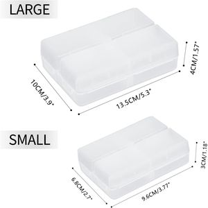 Organizzatore Portatile per Pillole da Viaggio a 7 Scomparti, 2 Pezzi, Design Pieghevole per Uso Quotidiano, Portapillole Tascabile per Conservazione Giornaliera - Product Image 2