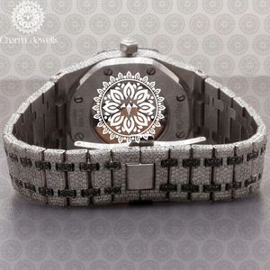 Reloj de Lujo para Hombre Charm_Jewells, Acero Inoxidable, Caja Cuadrada de 40 mm, Bisel con Diamantes, Movimiento Mecánico Analógico, Resistente al Agua 10 Bar - Product Image 5