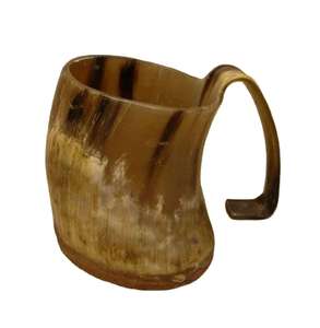 Tazas de Resina con Aspecto Elegante, Ideales para Beber, Taza de Cuerno con Diseño Medieval, Acabado Natural Pulido - Product Image 1