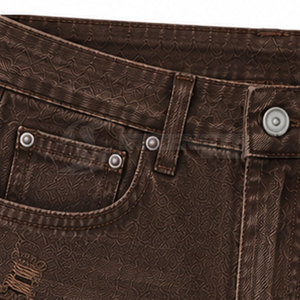 Distressed Shorts Breathable Fabric Distressed Shorts For Hot Weather Outdoor Activities And Casual Use - Product Image 3