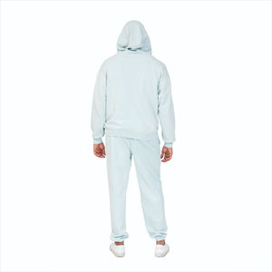 Modern Men's Sherpa <b>Lined</b> Hoodie Cotton Blend <b>Fleece</b> Relaxed Fit Pullover <b>Sweatshirt</b> Warm Hood Kangaroo Pocket Winter - Product Image 1