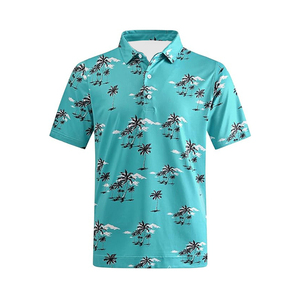 Polo en coton respirant à manches courtes pour homme, personnalisable par sublimation, idéal pour le sport et les loisirs estivaux - Product Image 3