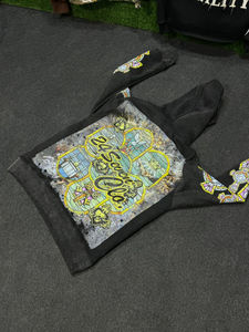 Sweat-shirts à capuche personnalisés délavés à l'acide pour hommes 2026 – OEM/ODM, en coton, style vintage, couleur délavée, streetwear, imprimés - Product Image 6