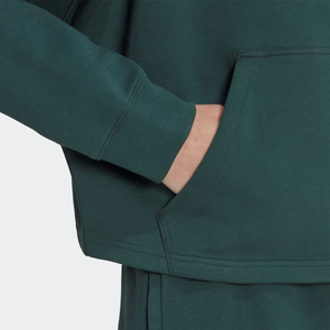 Sweat à capuche court léger en sherpa pour femme, haute qualité, pour l'hiver, décontracté, avec imprimé brodé sur le devant, teinture unie, automne - Product Image 5