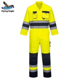 Overoles de Seguridad de Algodón Resistentes, Antiestáticos, Transpirables, Impermeables y Reflectantes, Uniformes de Trabajo Industrial - Product Image 3