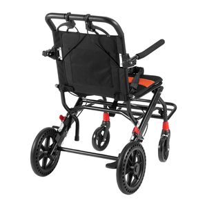 Fauteuil roulant manuel ultra-léger en alliage d'aluminium pour adultes, pliable avec accoudoirs rabattables - Product Image 4