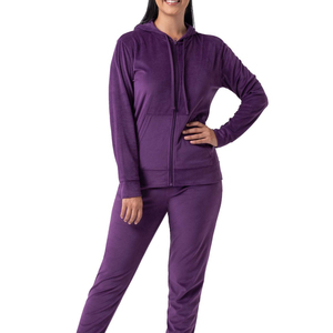 Conjunto Deportivo Casual para Mujer de Dos Piezas, Sudadera y Pantalones, con Logotipo Personalizado, para Uso Casual y al Aire Libre - Product Image 2