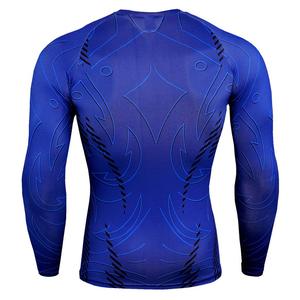 Conjunto Deportivo de Compresión Personalizado para Hombre con Camiseta Atlética de Secado Rápido y Leggings de Alto Rendimiento para Entrenamiento en el Gimnasio - Product Image 6