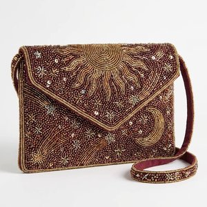 Bolso de Noche de Lujo Estilo Bohemio con Mariposas Bordadas y Cuentas Florales, Bandolera de Una Sola Correa, Tamaño Personalizado, Calidad Premium - Product Image 3