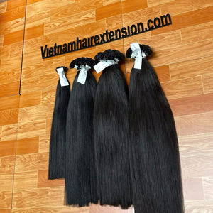 Extensions de cheveux vietnamiennes en gros, haute qualité, pointe plate, cheveux humains vierges Remy, longueur 8"-40", origine Vietnam - Product Image 1