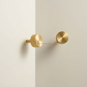 Minimalist Brass Knobs Simple Design Cabinet Drawer <b>Pull</b> Handles Modern Furniture Hardware Accessories Clean Elegant Style - Product Image 1