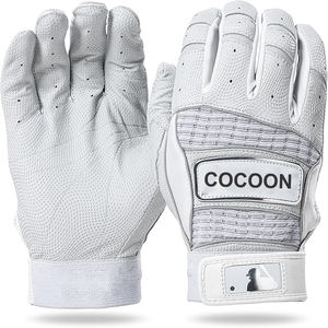 Guantes de Bateo de Béisbol con Logotipo Personalizado, Guantes de Bateo de Cuero Ligeros Profesionales para Adultos, Nuevo Estilo, Guantes Premium de Puño Corto - Product Image 1