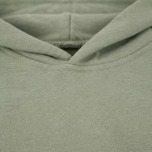Sudadera con Capucha Personalizada de Algodón 100% Grueso, Ecológica, Verde Otoñal, para Hombre, Corte Regular, Hombros Caídos, Estilo Vintage - Product Image 4