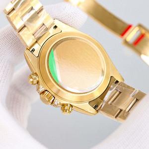 Reloj de Lujo con Bisel Arcoíris, Estilo Hip Hop, Automático ETA, Acero Inoxidable, Acabado Dorado, Diseño de Diamantes, Cronógrafo de 40 mm - Product Image 5