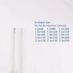 Toomey 60cc type Luer Lock Cannula Fat Grafting Manual Steel Infiltration Re-injection CE Certified Class I Surgical Reusable - Product Image 5