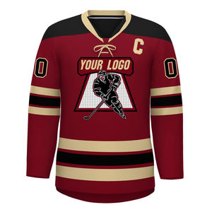 Maillot de hockey sur glace personnalisé avec logo, uniforme d'équipe pour les entraînements et les matchs de ligue, maillot de hockey sur glace de haute qualité et performant - Product Image 3