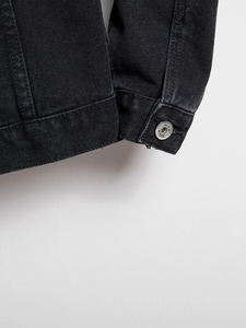 OEM Jeans <b>Denim</b> <b>Jackets</b> for Men With Full Customization <b>Custom</b> Sport Style Men's Jeans <b>Jacket</b> for Outdoor Wears - Product Image 2