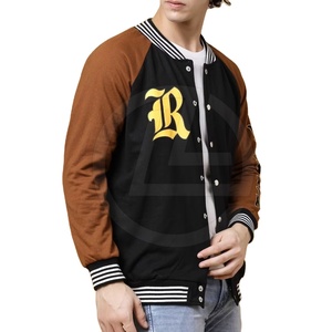Chaqueta Clásica de Lona para Hombre, Estilo Universitario, Cuello Alto, Ribete Acanalado, Cierre con Botones Cubiertos, Forro Polar, Ligera y Elegante - Product Image 2