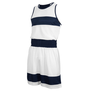 Maillot de lutte pour hommes, blanc et bleu marine, 100 % polyester, anti-humidité, coupe athlétique, uniformes de sport pour adultes, boxe - Product Image 1
