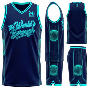 Conjunto de Uniforme Deportivo de Baloncesto, Jersey y Pantalones Cortos, Malla Transpirable, Diseño Deportivo de Equipo, Maluza Industries - Product Image 6