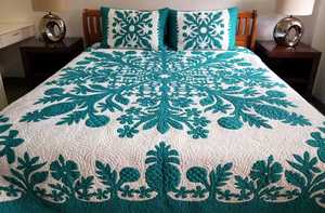 Beautiful Factory Direct Supply 100% Cotton Material Hawaiian <b>Quilts</b> Sets Multipattern Designs Handcrafted <b>Quilts</b> For Home Decor - Product Image 5