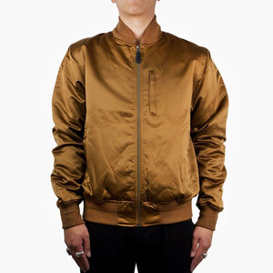 Fashion Sports Varsity <b>Bomber</b> <b>Jackets</b> Cut Sew High Street Casual Style <b>Summer</b> Embroidery Stand Collar Single Button Satin - Product Image 1