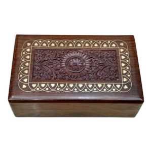 Hand Engraved Wooden Jewelry <b>Box</b> Portable <b>Trinket</b> Case Carved Gift Packaging for Wedding Decor - Product Image 2