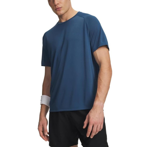 T-shirt de sport décontracté pour homme, coupe ajustée, nouvelle collection 2021, marque privée, avec impression en relief en caoutchouc sur le devant, séchage rapide, respirant, 100% coton - Product Image 2