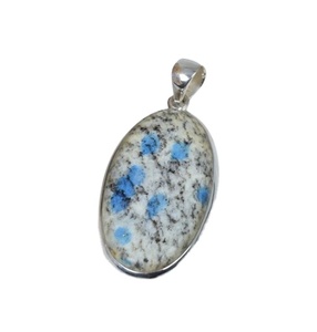 Natural K2 Jasper 925 colgante de piedras preciosas de plata esterlina joyería hecha a mano colgante de Amistad colgante de forma ovalada regalo para cumpleaños - Product Image 1