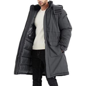 Nueva Parka de Invierno para Hombre, Gruesa, Impermeable, Transpirable, con Cuello Alto, Logotipo Frontal y Capucha - Product Image 3