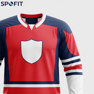 Jersey de Hockey sobre Hielo Personalizado, Sublimado con Impresión por Transferencia de Calor, Servicio OEM, Jersey de Hockey sobre Hielo para Clubes, Jersey de Hockey sobre Hielo Ligero - Product Image 5